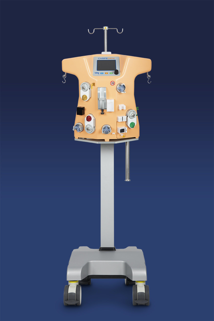 Carpediem is the first and only pediatric cardio-renal dialysis machine